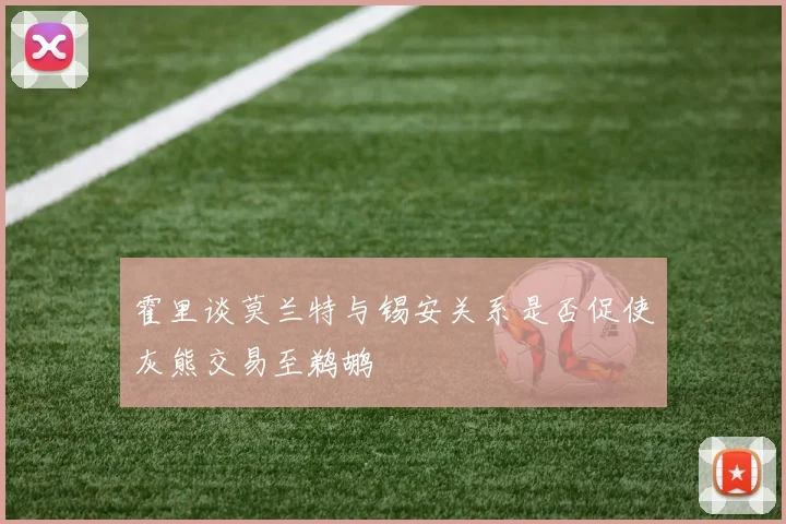 霍里谈莫兰特与锡安关系是否促使灰熊交易至鹈鹕